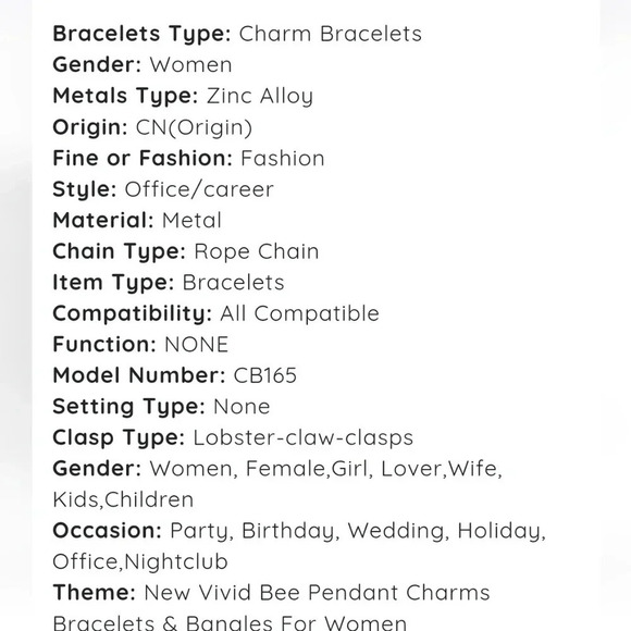 Leather bee bracelet belt new - Picture 7 of 8